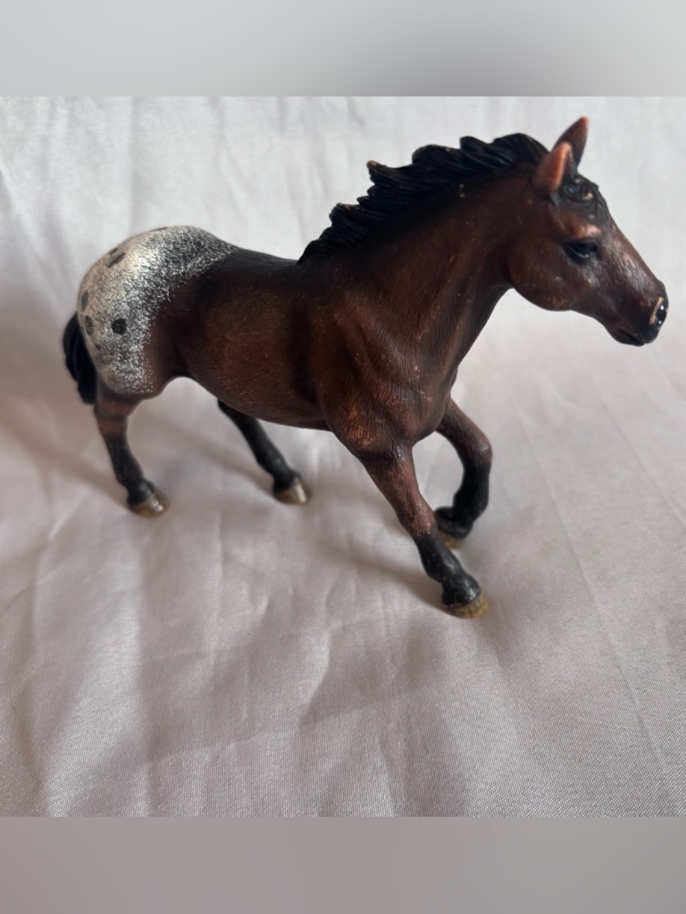 Schleich Appaloosa Stallion Horse Figure Toy Brown White Spots Retired 2012